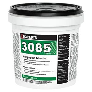 ROBERTS 3085-1 Multipurpose Carpet and Felt Back Vinyl Adhesive, 1 Gallon