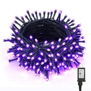 BrizLabs Purple Halloween Lights, 78.74ft 240 LED Purple String Lights with Timer, Plug in Halloween Purple Mini Lights Connectable, Outdoor Waterproof Halloween Tree Lights for Indoor Outside Decor
