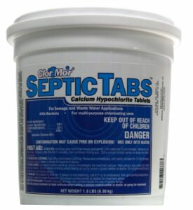 Clor Mor Septic Sewage System Chlorine Tablets 7.2 Pounds