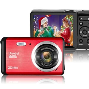 Digital Camera 1080P FHD Mini Video Camera 20MP 2.8 inch LCD Rechargeable Point and Shoot Digital Cameras Vlogging Camera Students Compact Camera Kids Teens Beginners Elderly-Holiday Birthday Gift