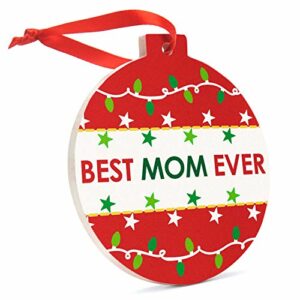 Best Mom Ever Ceramic Ornament | Christmas Ornament