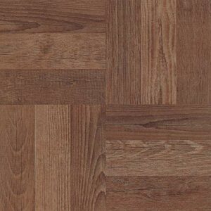 FloorPops FP3324 Parquet Peel & Stick Floor Tiles, Brown