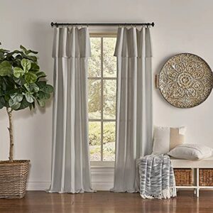 Mercantile Drop Cloth 63-Inch Light Filtering Window Curtain Panel in Grey