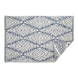 DII Woven Rugs Collection Hand-Loomed, 2x3', Navy Blue Diamond