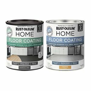 Rust-Oleum 367596 Home Interior Floor Coating Kit, Matte Charcoal Gray