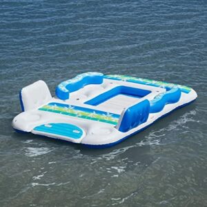 Paradise Island Float Inflatable Pool Float Holds 6 Person