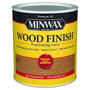 1 qt Minwax 70046 Red Chestnut Wood Finish Oil-Based Wood Stain