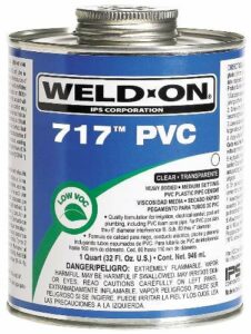 IPS Corporation GIDDS-451178 Weld On 717 Heavy-Duty PVC Cement Pint Clear - 451178