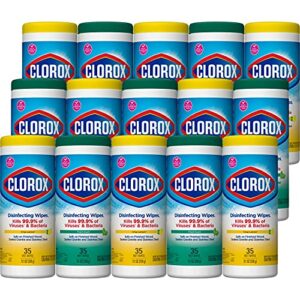 Clorox 30112 Disinfecting Wipe, Fresh/Lemon Fresh Scent (525 Count)