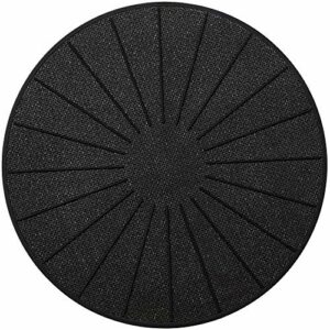 Lazy K Induction Cooktop Mat - Silicone Fiberglass Scratch Protector - for Magnetic Stove - Non slip Pads to Prevent Pots from Sliding during Cooking (11 inches) Black